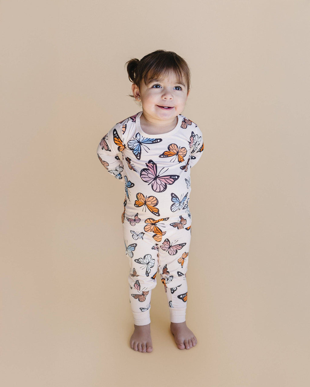 Bamboo Toddler & Kids Two Piece Set - Butterflies
