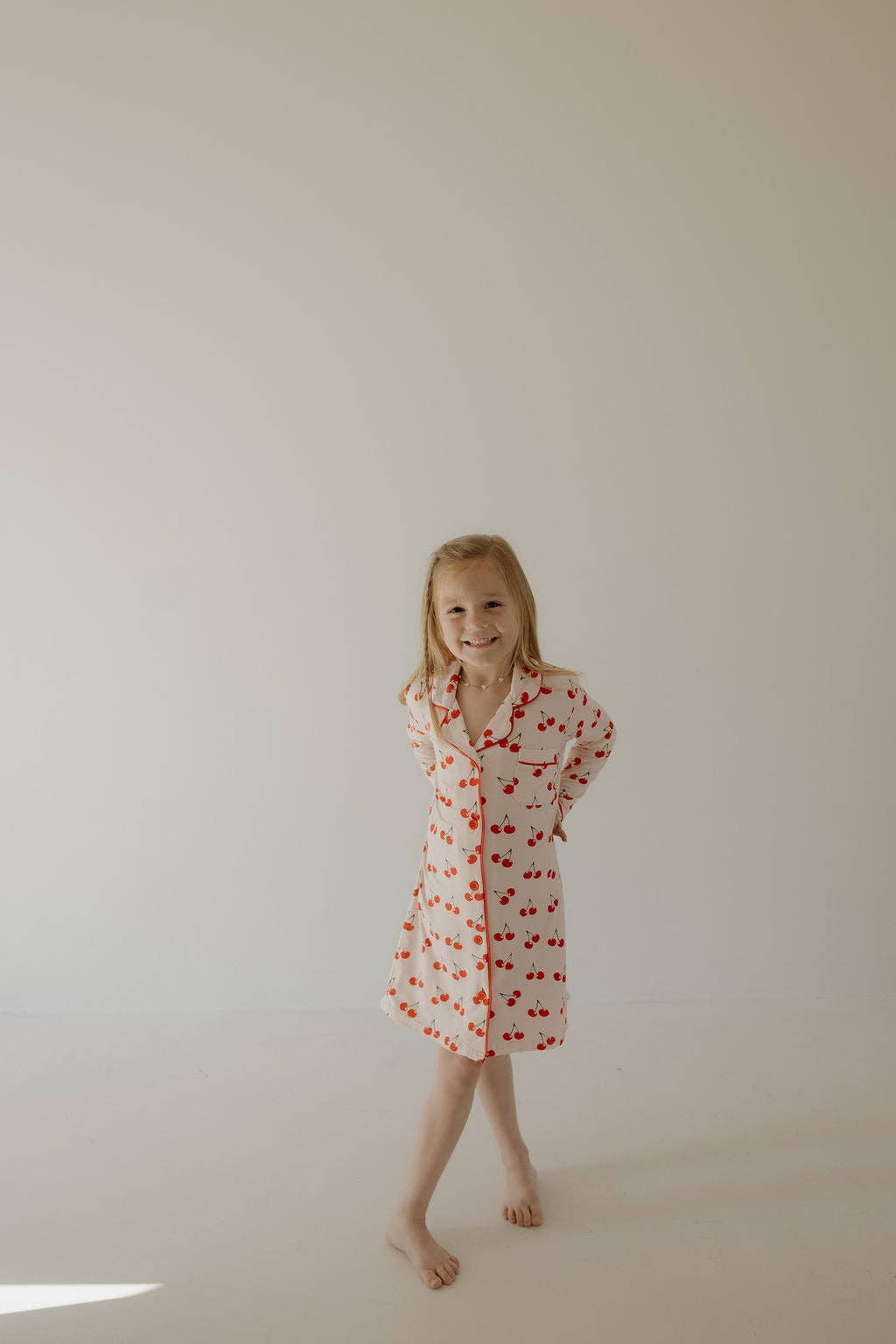 Toddler Bamboo Sleeping Dress | Cherry Orchard: 4/5 Years