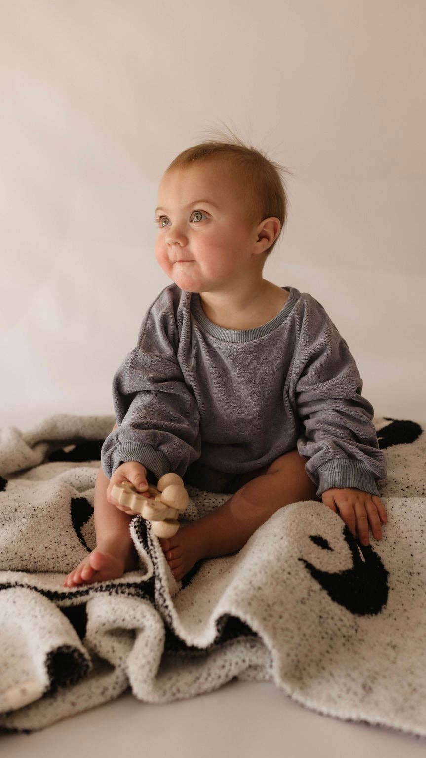 Plush Blanket | Black & White Yin Yang - ADULT