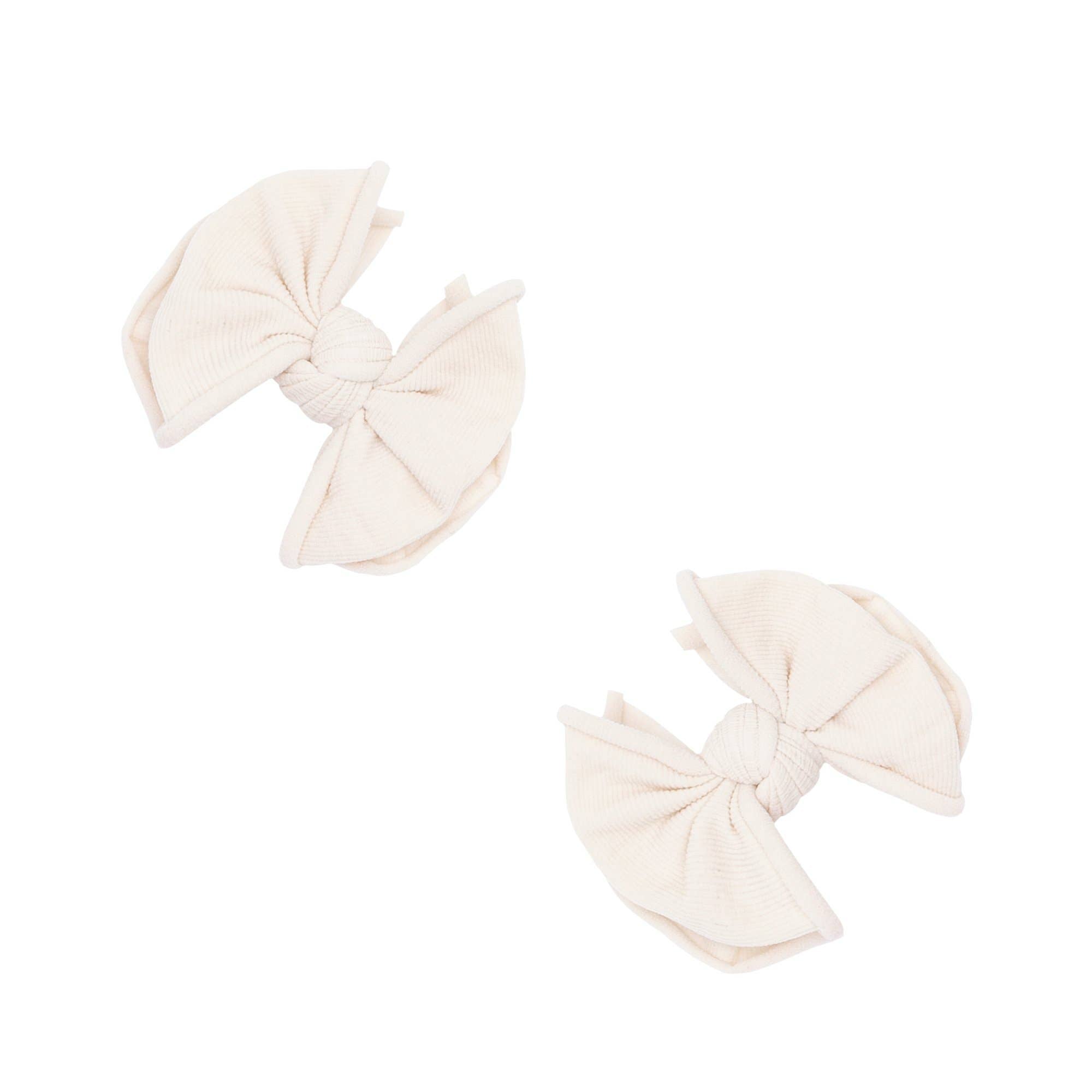 Baby Bling® 2-Pack Baby FAB® Clips soft nylon bow hair clips: Black