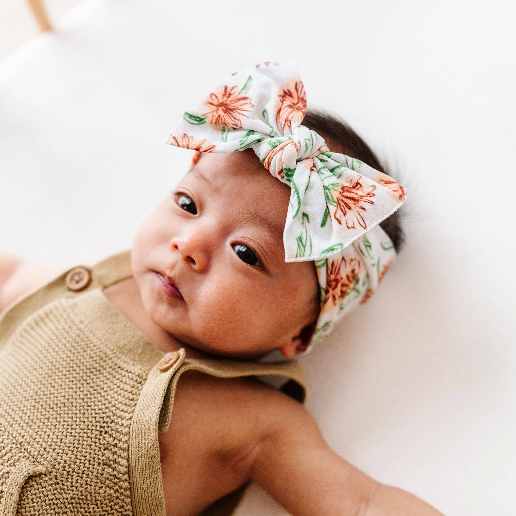 Baby Bling® Fall Printed Knot soft nylon headband: Foxy