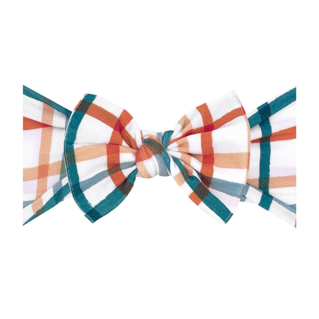 Baby Bling® Fall Printed Knot soft nylon headband: Foxy