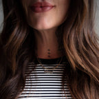 Midnight Stripe | Ribbed Women's T-Shirt Dress