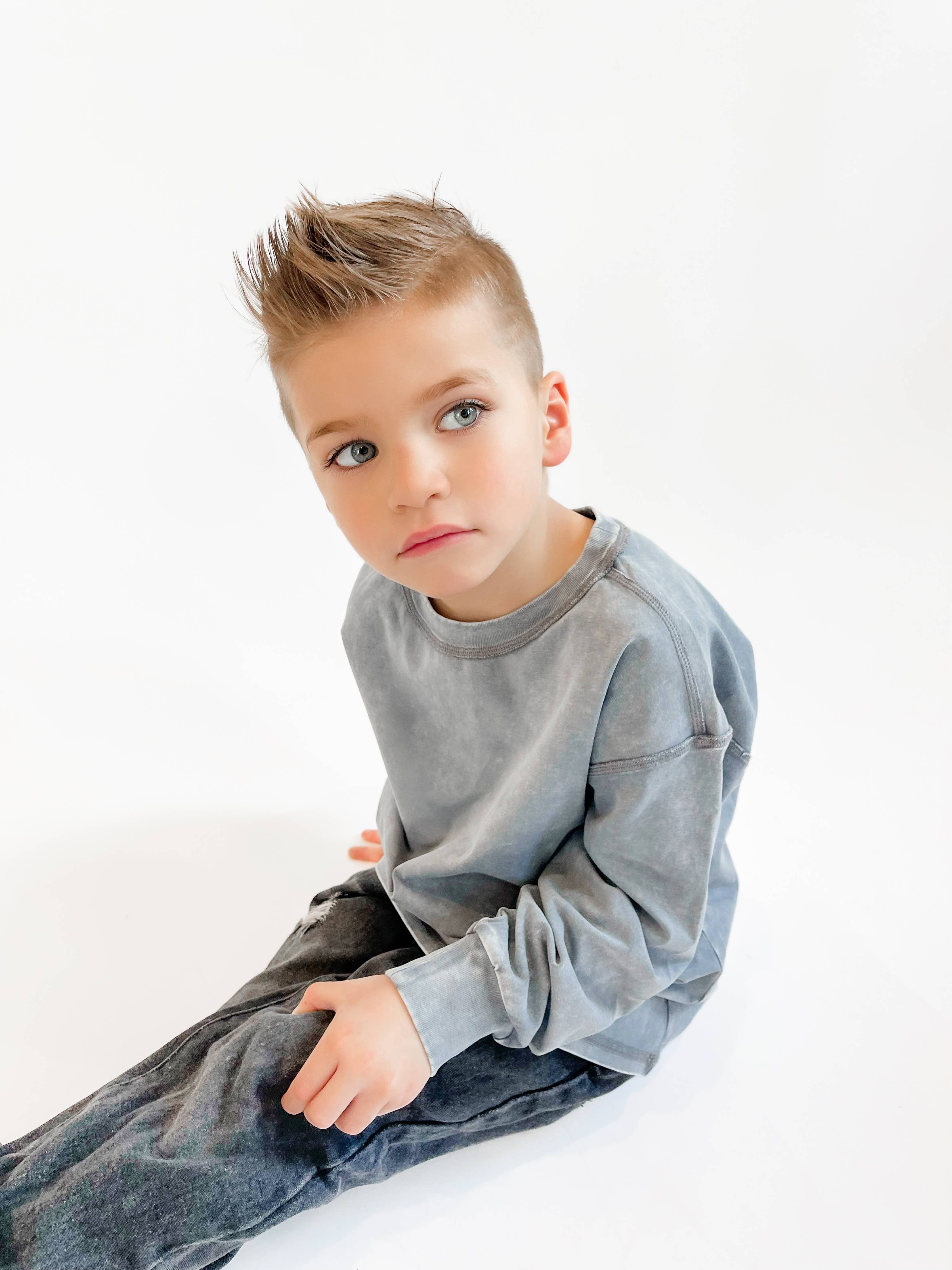 Toddler Sleet Stone-Wash Long Sleeve