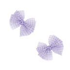Baby Bling® 2-Pack Tulle Baby FAB® hair bow clips: Pleated Blush