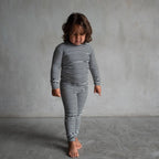 Midnight Stripe | Ribbed Bamboo Two Piece Set