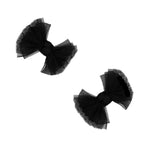 Baby Bling® 2-Pack Tulle Baby FAB® hair bow clips: Pleated Blush