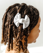Baby Bling® 2-Pack Baby FAB® Clips soft nylon bow hair clips: Pink