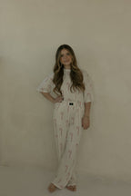 Women's Boxy Tee Lounge Set | Candy Cane