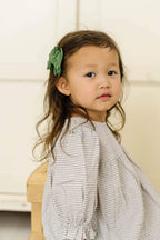 Baby Bling® 2-Pack Baby FAB® Clips soft nylon bow hair clips: White