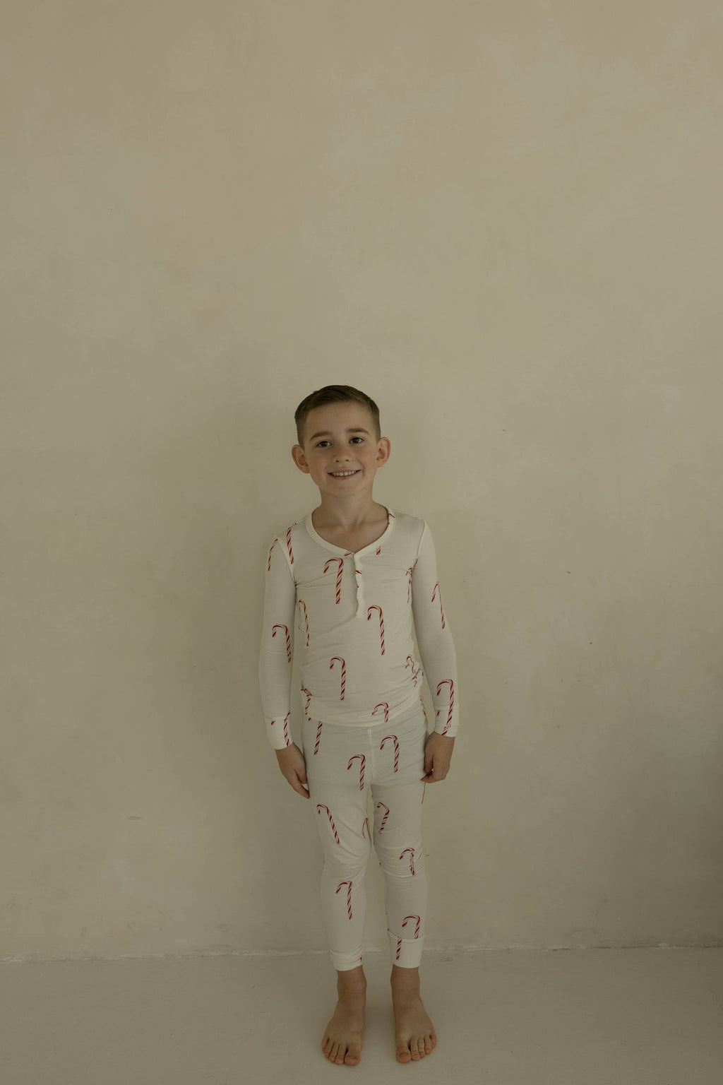 Bamboo Two Piece Pajamas | Candy Cane