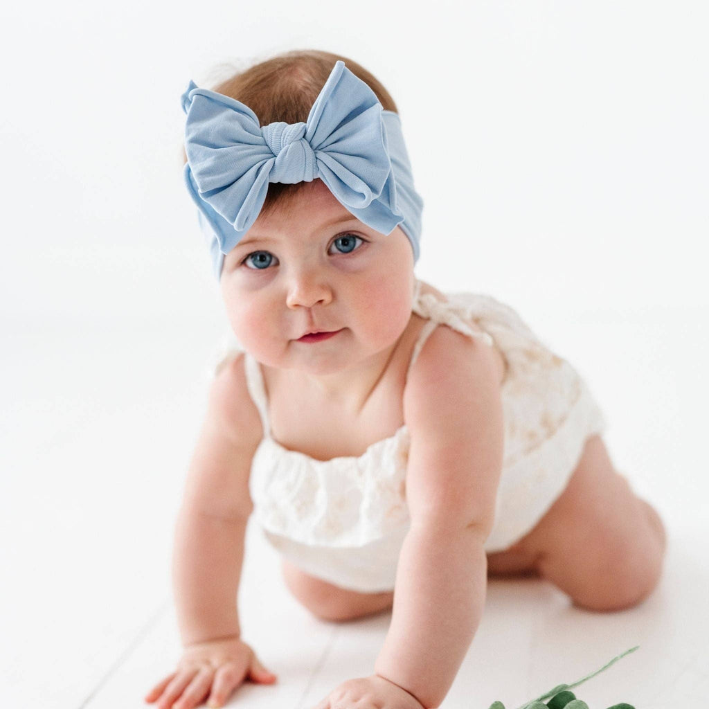 Baby Bling® FAB-BOW-LOUS® soft nylon bow headband: Pink