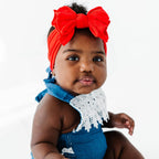Baby Bling® FAB-BOW-LOUS® soft nylon bow headband: Pink