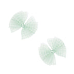 Baby Bling® 2-Pack Tulle Baby FAB® hair bow clips: Pleated Blush