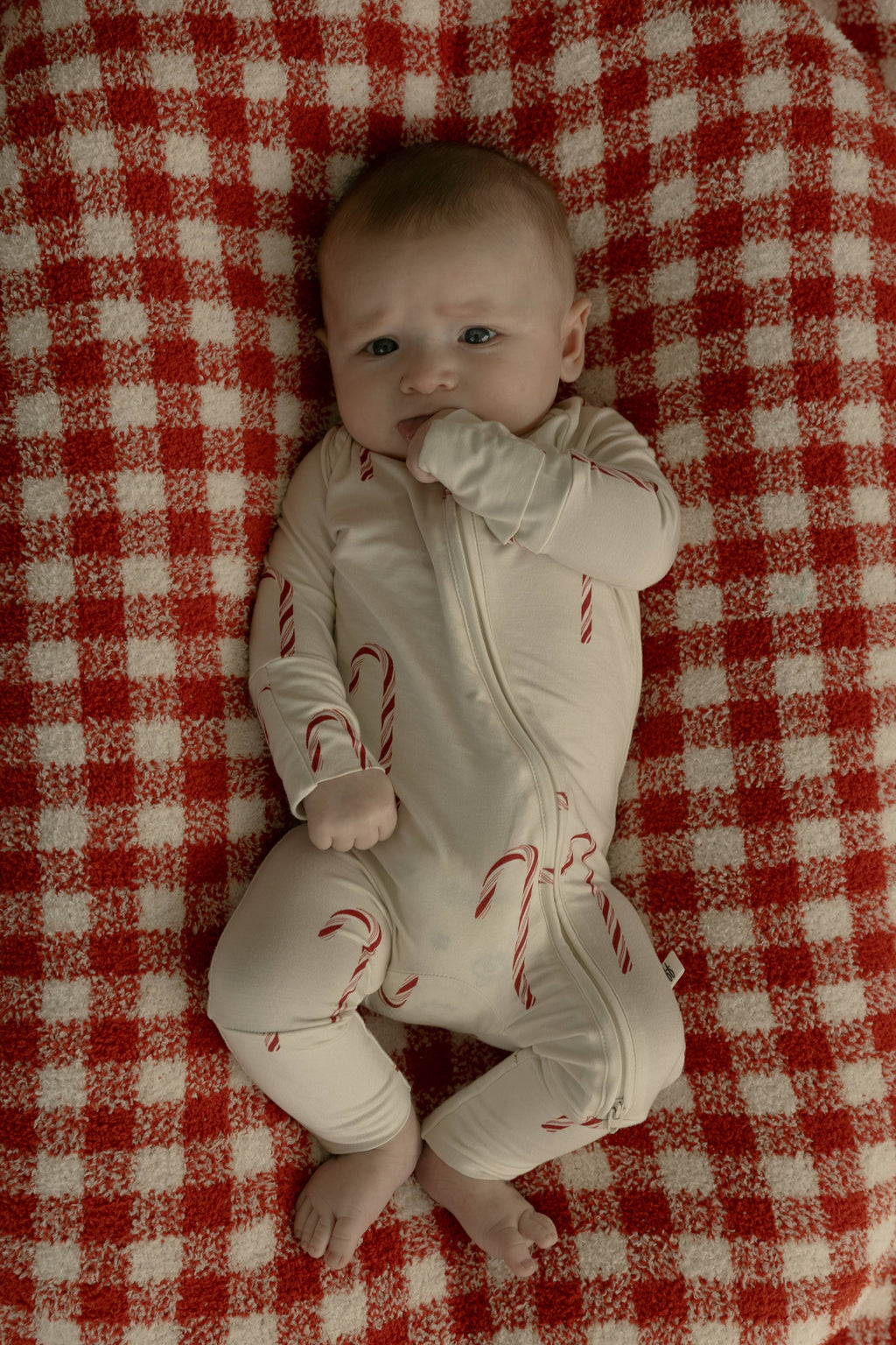 Bamboo Zip Pajamas | Candy Cane