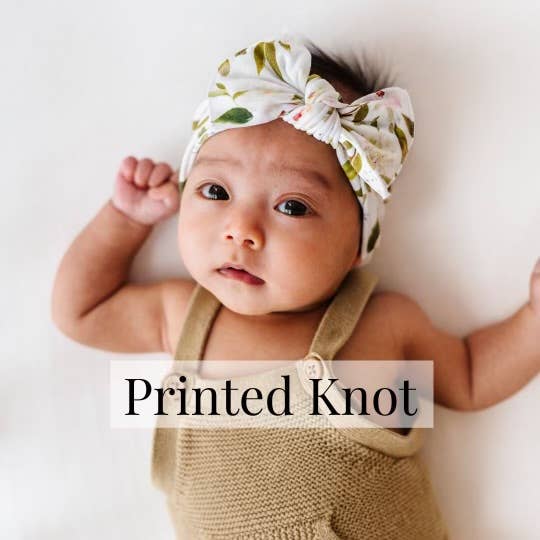 Baby Bling® Printed Knot soft nylon headband: Winnie