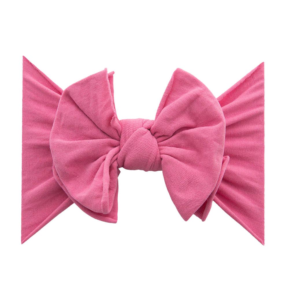 Baby Bling® FAB-BOW-LOUS® soft nylon bow headband: Petal