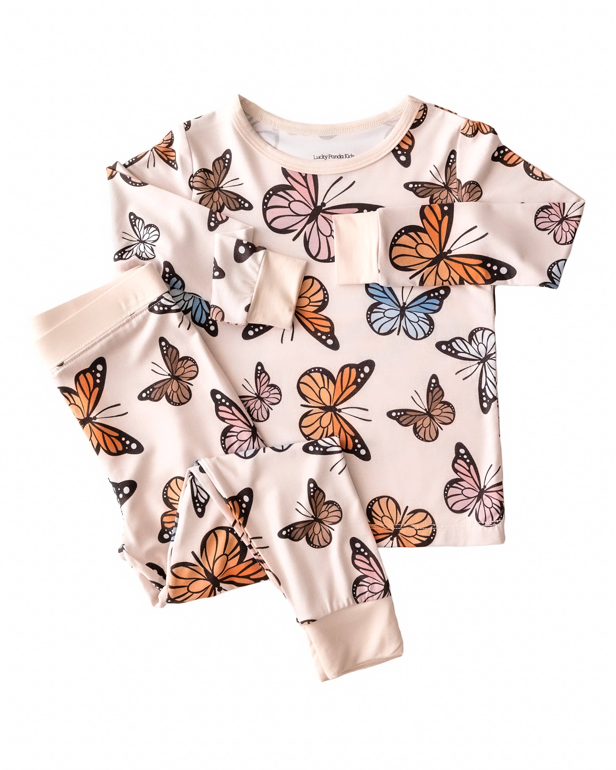 Bamboo Toddler & Kids Two Piece Set - Butterflies